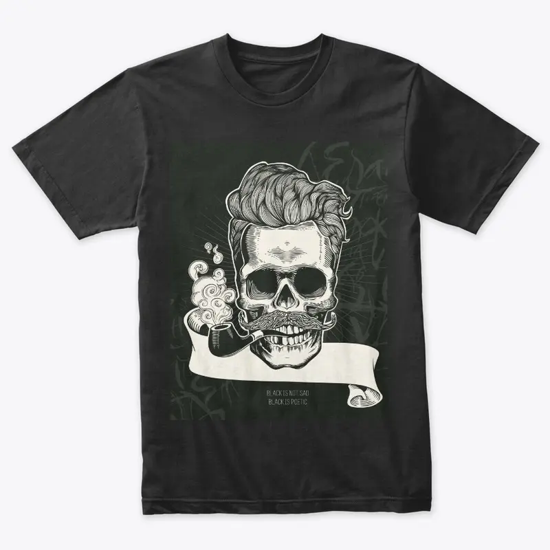 Craze Uk |  Barber Skull Black Tees