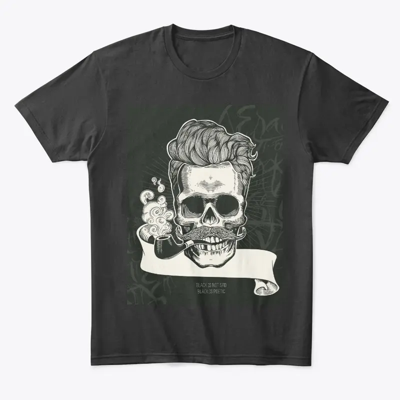 Craze Uk |  Barber Skull Black Tees