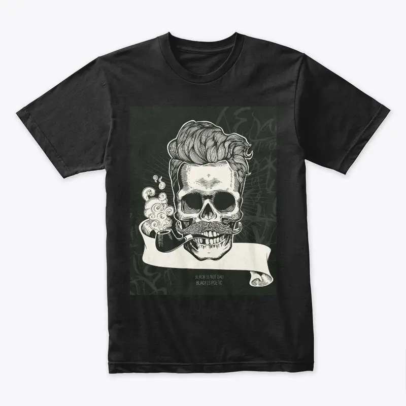 Craze Uk |  Barber Skull Black Tees