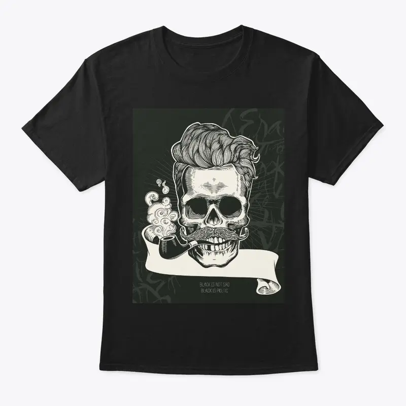 Craze Uk |  Barber Skull Black Tees