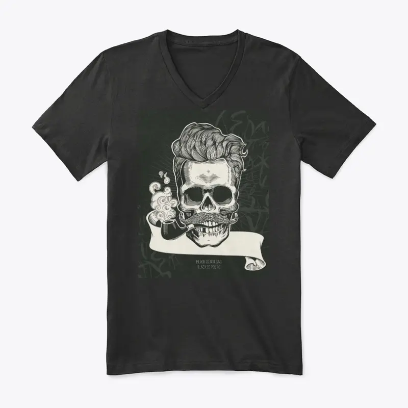 Craze Uk |  Barber Skull Black Tees